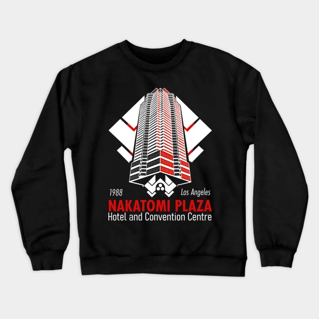 Nakatomi Plaza Hotel and Convention Centre Crewneck Sweatshirt by Meta Cortex